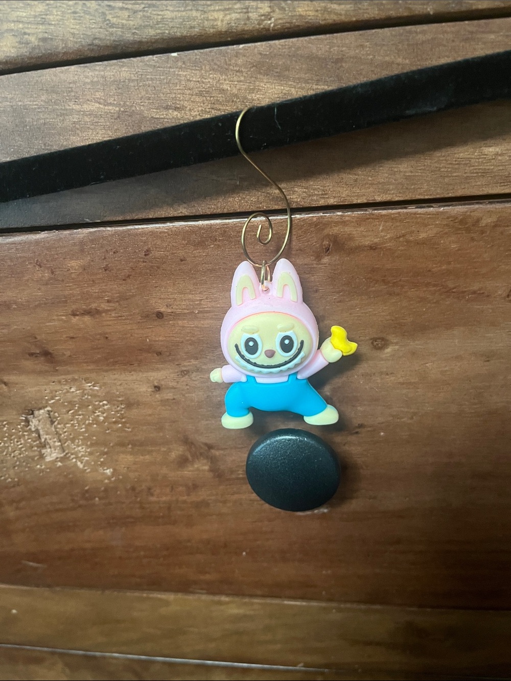 Pink Bunny Costume Character Keychain Toy - Cute Kids Accessory